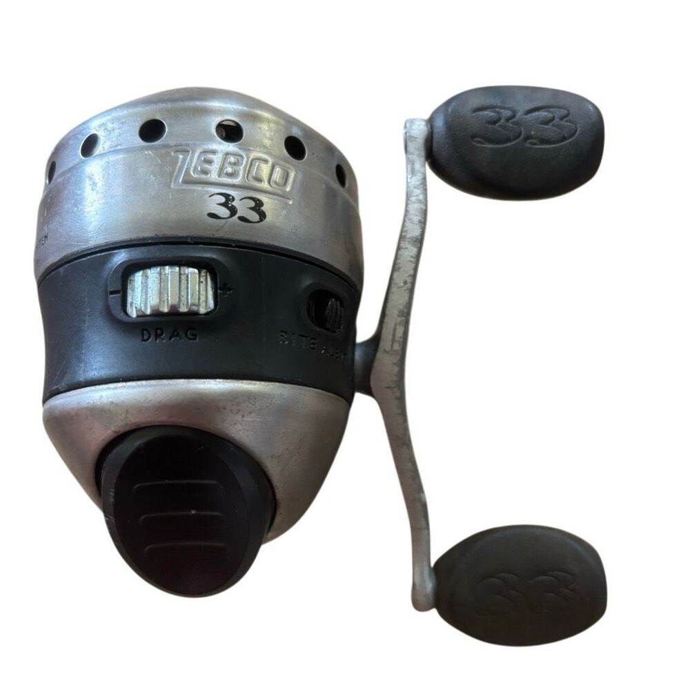 Zebco 33 Authentic Spincast Fishing Reel Metal Casing Ball Bearing 33K CKL4⁠